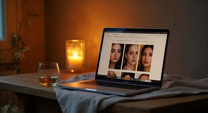 Een gezellige hoek van een appartement met een laptop en wijn. Een gezellige hoek van een appartement met een laptop en wijn.