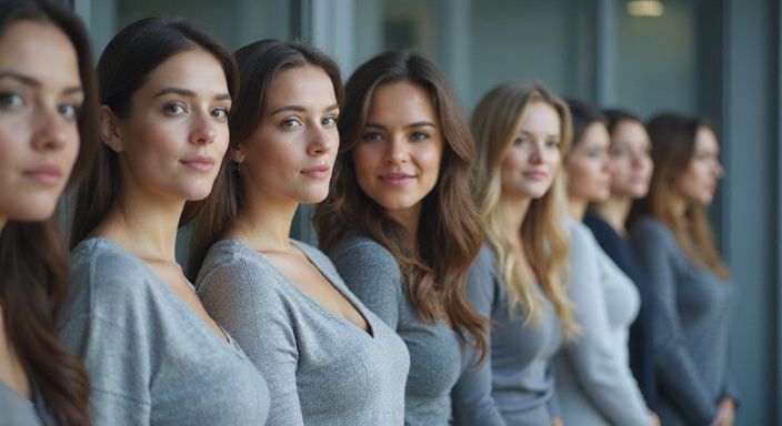 Een digitale interface toont profielen van solo en onafhankelijke escorts